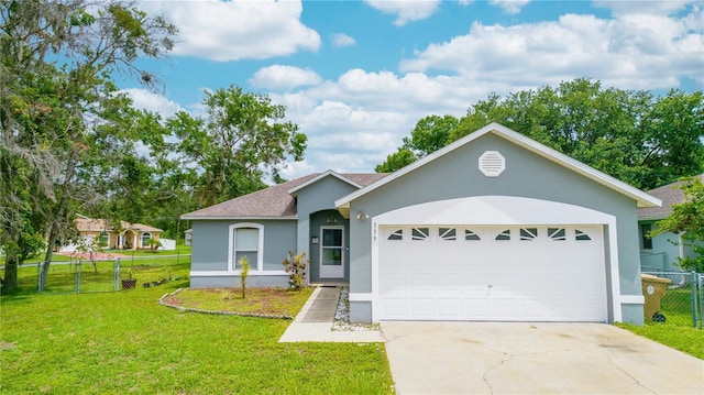 339 Colony Ct, Kissimmee, FL 34758 - ranch-style house with stucco siding, roof with shingles, a garage, and driveway