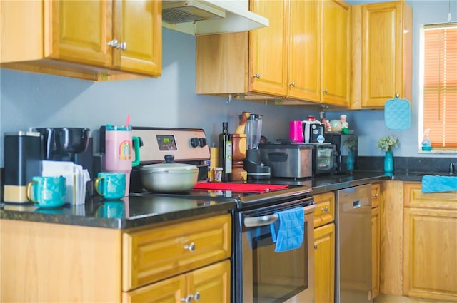 339 Colony Ct, Kissimmee, FL 34758 - kitchen featuring stainless steel appliances and range hood