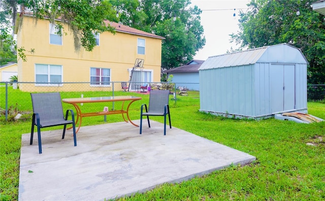 339 Colony Ct, Kissimmee, FL 34758 - fenced backyard with a shed and a patio