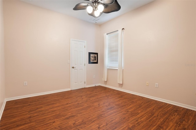 930 Willow Oak Loop, Minneola, FL 34715 - unfurnished room featuring a ceiling fan and wood finished floors