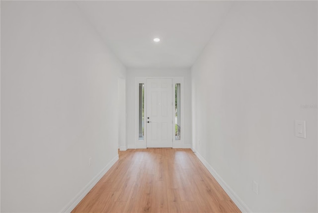 5908 SW 115 Street Rd, Ocala, FL 34476 - foyer entrance featuring light wood-style flooring and recessed lighting