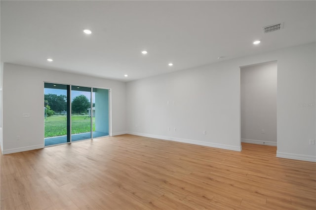 5908 SW 115 Street Rd, Ocala, FL 34476 - spare room with light wood-style flooring and recessed lighting
