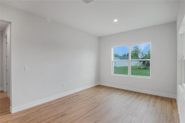 5908 SW 115 Street Rd, Ocala, FL 34476 - spare room featuring light wood finished floors and recessed lighting