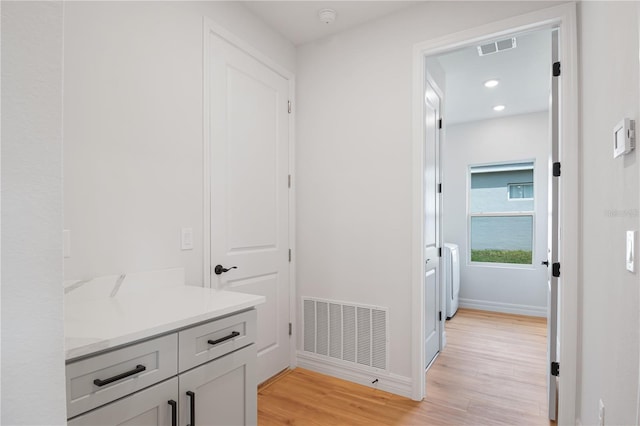 5908 SW 115 Street Rd, Ocala, FL 34476 - corridor featuring light wood-style floors and recessed lighting