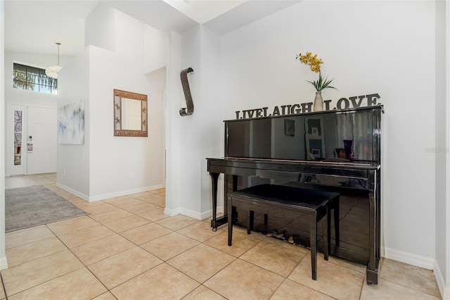1315 Vista Del Lago Blvd, Dundee, FL 33838 - interior space with tile patterned floors and a towering ceiling