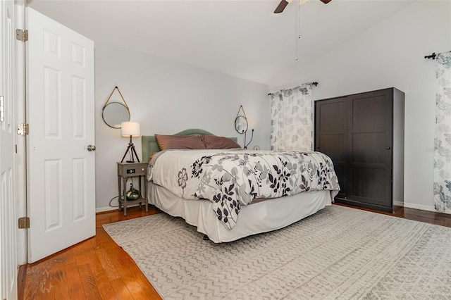 1315 Vista Del Lago Blvd, Dundee, FL 33838 - bedroom with hardwood / wood-style flooring and ceiling fan