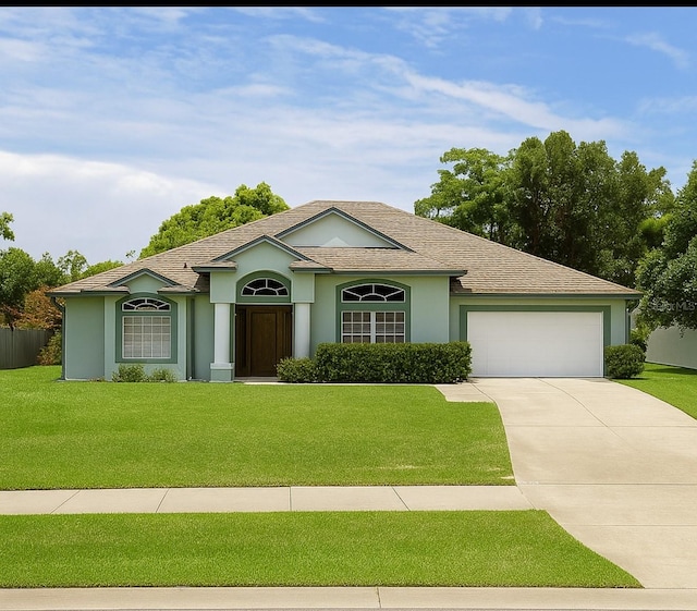 1784 Providence Blvd, Deltona, FL 32725 - single story home featuring an attached garage, concrete driveway, stucco siding, and a front yard