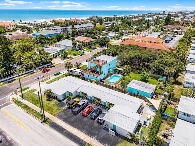 402 S Orlando Ave, Cocoa Beach, FL 32931 - drone / aerial view of a pool and a large body of water