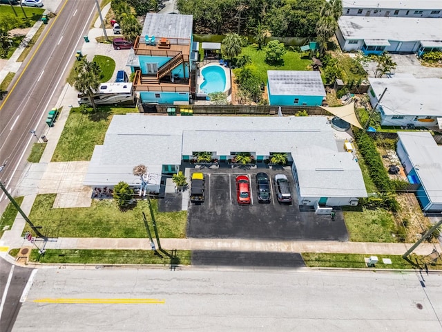 402 S Orlando Ave, Cocoa Beach, FL 32931 - aerial view of a pool