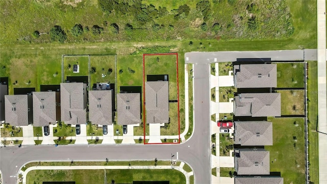 9937 Aqua Miles Path, Wesley Chapel, FL 33545 - aerial view of residential area with property parcel outlined