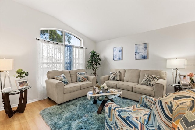 1716 Westerly Dr, Brandon, FL 33511 - living room with lofted ceiling and light wood-type flooring