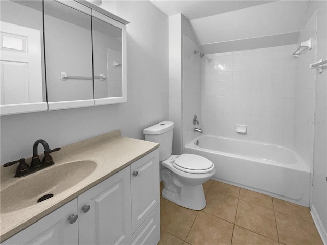 16006 Stags Leap Dr, Lutz, FL 33559 - full bathroom featuring vanity, shower / tub combination, and tile patterned flooring