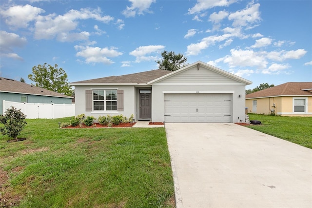 1010 Morvan Ln, Kissimmee, FL 34759 - ranch-style house featuring a garage, concrete driveway, and stucco siding