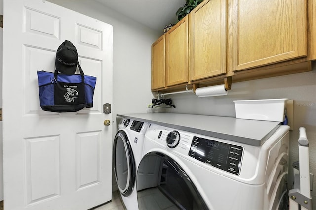 1430 Challenger Ave, Davenport, FL 33897 - laundry area with cabinet space, separate washer and dryer, and light tile patterned floors