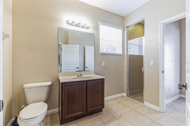7184 Maleberry Run, Winter Garden, FL 34787 - full bathroom featuring a stall shower, vanity, and tile patterned floors