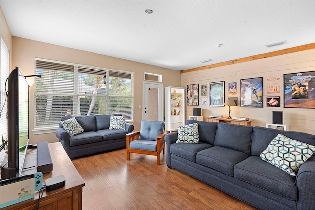 12868 Holdenbury Ln, Windermere, FL 34786 - living area featuring wood finished floors and wood walls