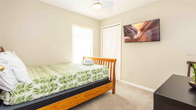 131 Sonja Cir, Davenport, FL 33897 - carpeted bedroom featuring baseboards and ceiling fan