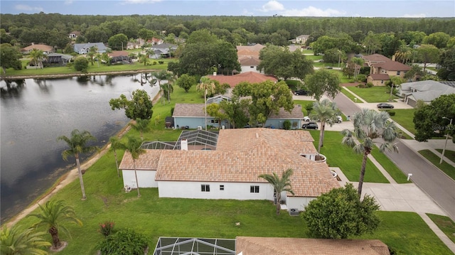 17032 Winners Cir, Odessa, FL 33556 - aerial perspective of suburban area featuring a nearby body of water