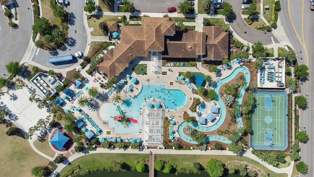 8901 Rhodes St, Kissimmee, FL 34747 - aerial view of property and surrounding area with a pool area