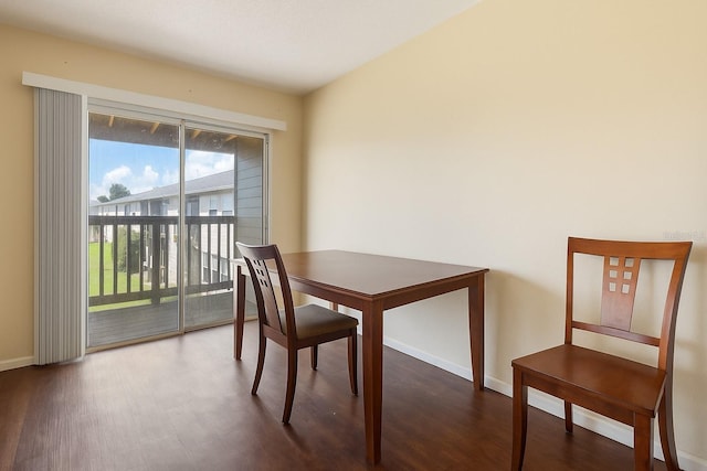 2791 L B Mcleod Rd Unit C, Orlando, FL 32805 - dining area featuring dark wood finished floors