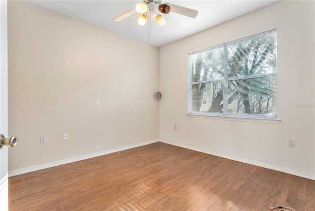 1825 Shadow View Cir Unit 1825, Maitland, FL 32751 - spare room with wood finished floors and ceiling fan