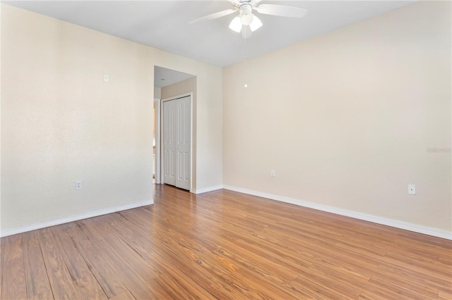 1825 Shadow View Cir Unit 1825, Maitland, FL 32751 - empty room featuring ceiling fan and light wood finished floors