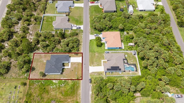 3270 Framinghan Ave SW, Palm Bay, FL 32908 - aerial perspective of suburban area with property boundaries highlighted