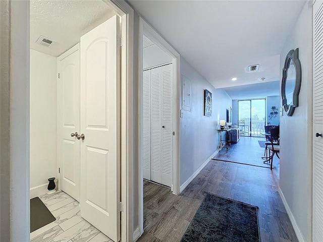 400 E Colonial Dr Unit 1501, Orlando, FL 32803 - corridor with baseboards and recessed lighting