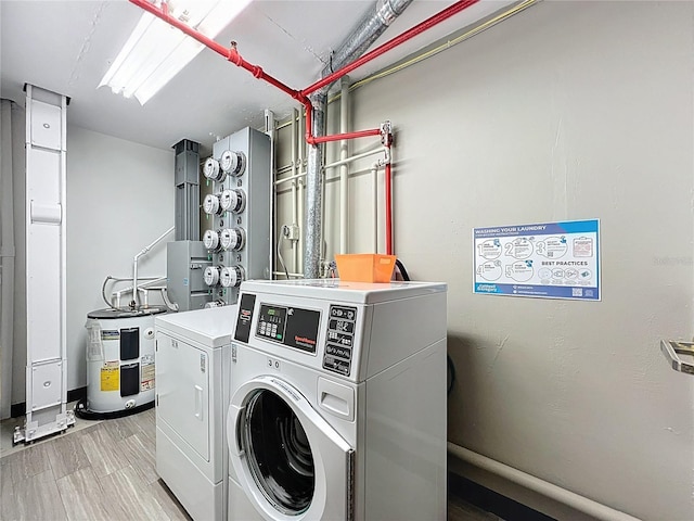 400 E Colonial Dr Unit 1501, Orlando, FL 32803 - shared laundry featuring separate washer and dryer and water heater