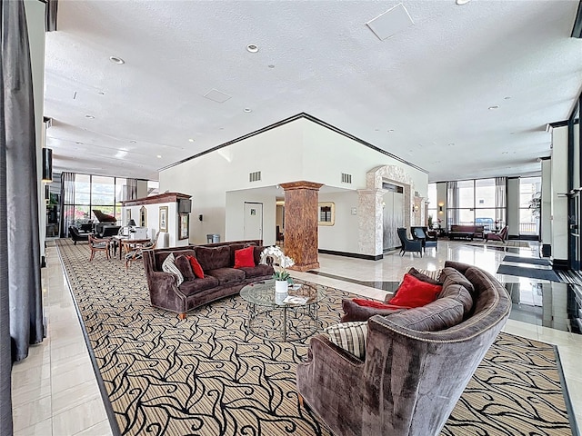 400 E Colonial Dr Unit 1501, Orlando, FL 32803 - lobby featuring a textured ceiling