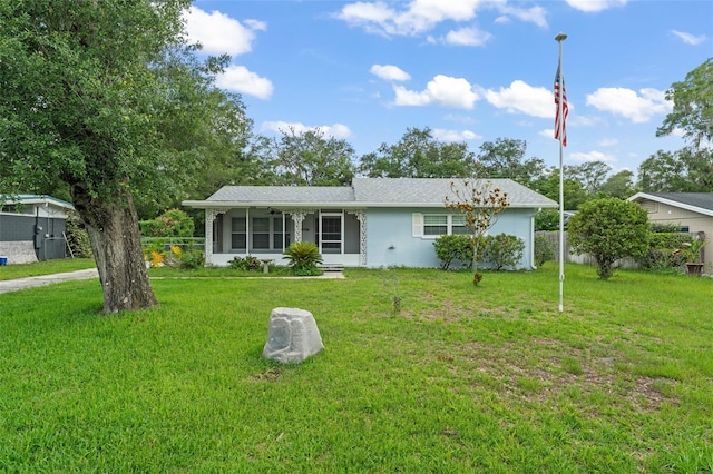 2538 Meadowview Ln, Deland, FL 32720 - ranch-style house featuring a front lawn