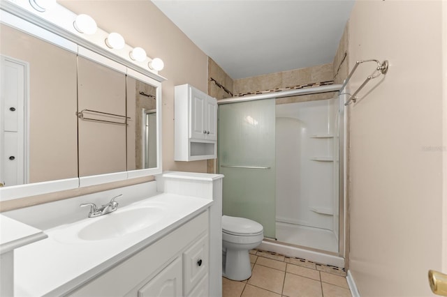 2538 Meadowview Ln, Deland, FL 32720 - full bathroom featuring tile patterned flooring, a stall shower, and vanity