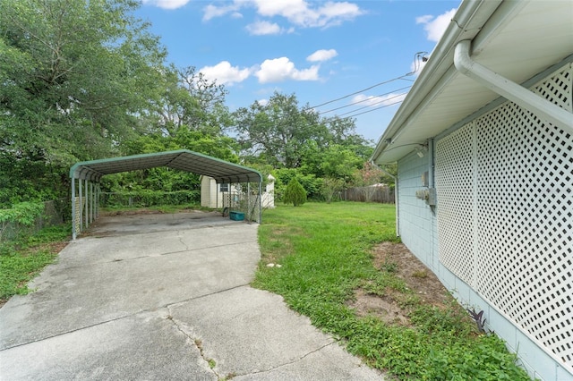 2538 Meadowview Ln, Deland, FL 32720 - view of yard featuring a detached carport and driveway