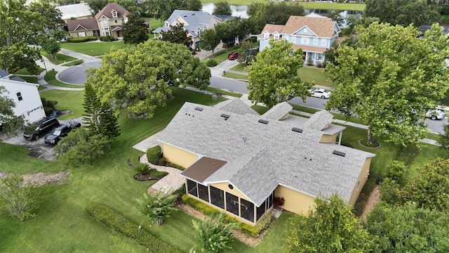 205 Trail Bridge Ct, Winter Garden, FL 34787 - aerial view of residential area featuring a nearby body of water