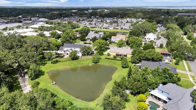 205 Trail Bridge Ct, Winter Garden, FL 34787 - aerial view of residential area with a large body of water