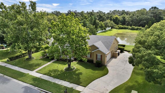 205 Trail Bridge Ct, Winter Garden, FL 34787 - aerial view of property and surrounding area with a large body of water
