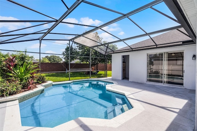 3711 Half Moon Dr, Orlando, FL 32812 - view of swimming pool featuring a patio and a lanai
