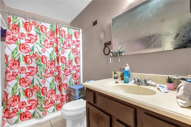 2728 Tally Ho Ave 2722, 2724, 2726, Orlando, FL 32826 - full bath featuring vanity, tile patterned flooring, and a shower with shower curtain