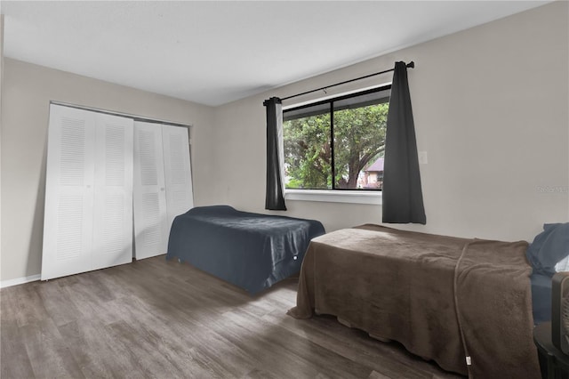 2728 Tally Ho Ave 2722, 2724, 2726, Orlando, FL 32826 - bedroom featuring wood finished floors and a closet