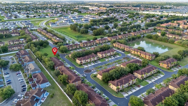 814 Calabria Ave, Davenport, FL 33897 - aerial view of residential area with a nearby body of water