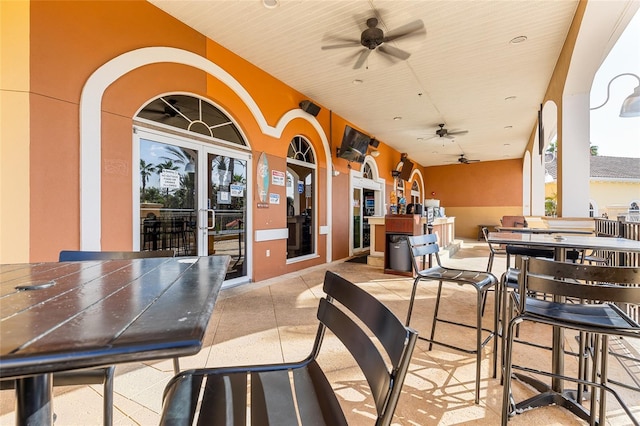 814 Calabria Ave, Davenport, FL 33897 - view of patio / terrace featuring ceiling fan and outdoor dining area