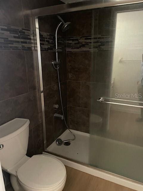 229 Doverwood Rd, Fern Park, FL 32730 - full bath featuring a stall shower and wood finished floors