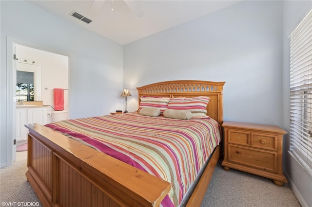 20130 Sunset Landing Ave, Groveland, FL 34736 - bedroom with light carpet and ceiling fan