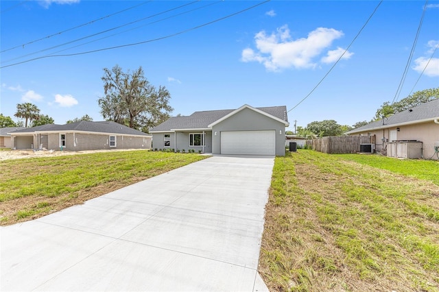 654 NE 130th Ct, Silver Springs, FL 34488 - ranch-style home with a garage, concrete driveway, and stucco siding