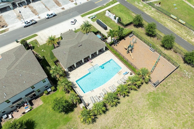 1024 Desert Candle Dr, Ocoee, FL 34761 - aerial view of a pool area