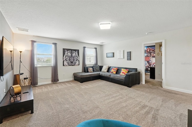 369 Ocean Course Ave, Davenport, FL 33896 - living area featuring carpet and a textured ceiling