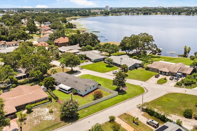 1505 N Lake Mirror Dr NW, Winter Haven, FL 33881 - aerial perspective of suburban area with a nearby body of water