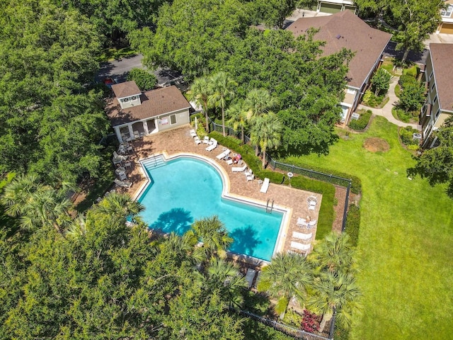 725 Ashworth Overlook Dr Unit C, Apopka, FL 32712 - aerial view of a pool area