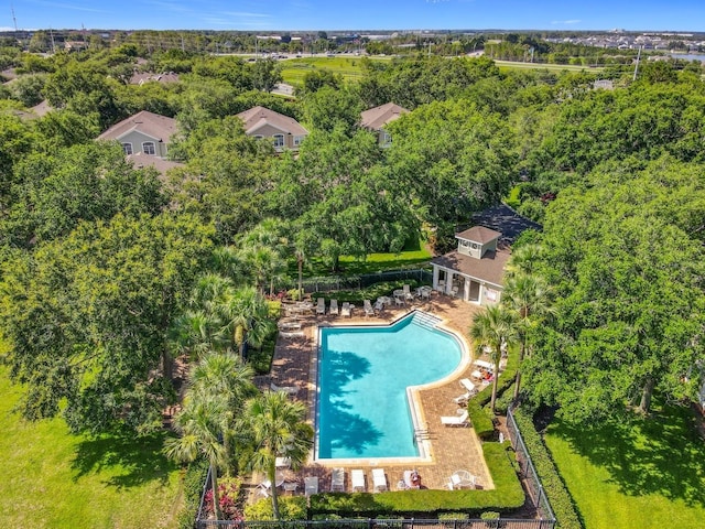 725 Ashworth Overlook Dr Unit C, Apopka, FL 32712 - drone / aerial view of a pool