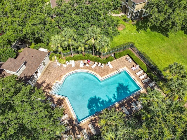 725 Ashworth Overlook Dr Unit C, Apopka, FL 32712 - bird's eye view of a pool